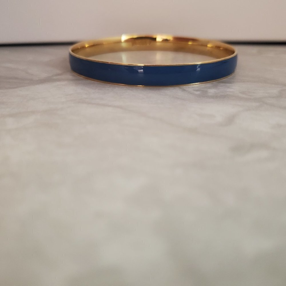 💙 Vintage Y2k 00s 2000's J. Crew Blue Bangle 💙 - Picture 6 of 15